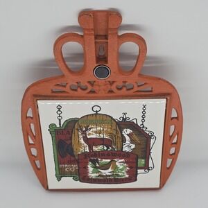 Vintage Apco Japan Trivet Robinswood Cotswold Beer Advertisement Cast Iron Decor